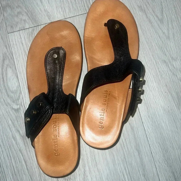 Kenneth Cole Gentle Souls Women's Black Sandals 8.5 - Picture 3 of 3